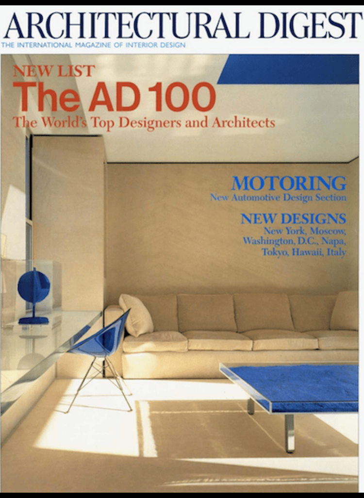 Architectural Digest — The AD100 cover
