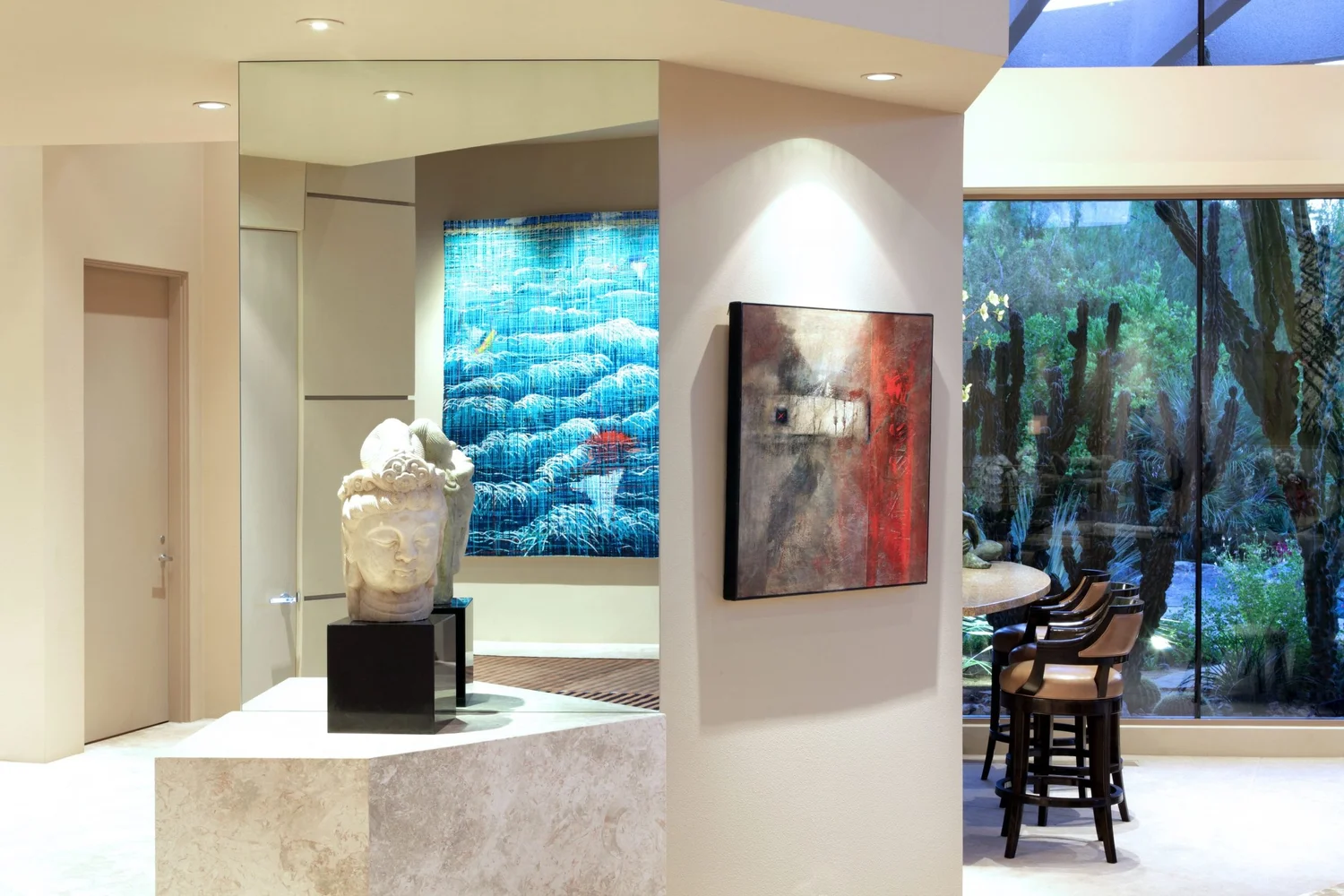 Modern California Residence — interior view